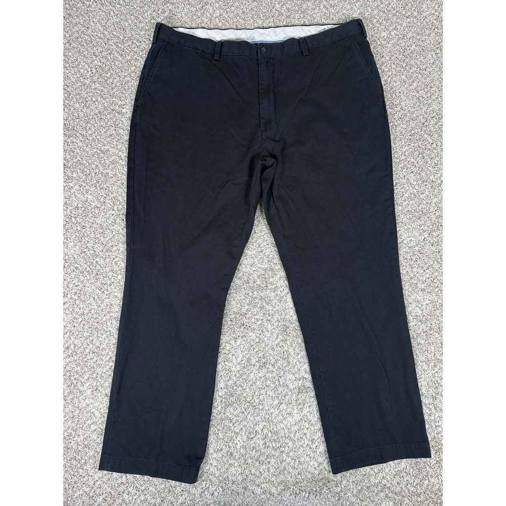 Polo Ralph Lauren Pants Mens 44x34 Black Chino Classic Fit Preppy Fits 44x31